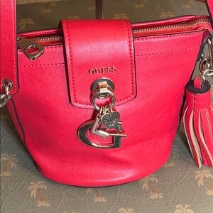 Guess Vibrant Red Shoulder Bag